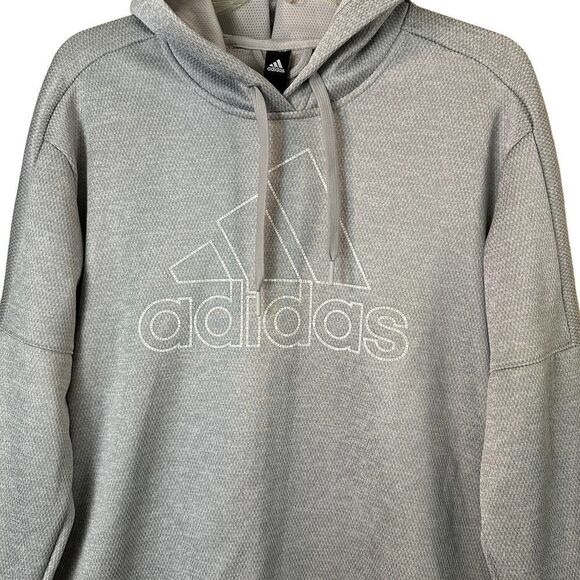 Adidas Gray Hoodie Size Large - Picture 2 of 11